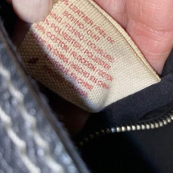 LUCKY BRAND Gray Black Patchwork
Suede Leather -Bucket Crossbody - Picture 11 of 12